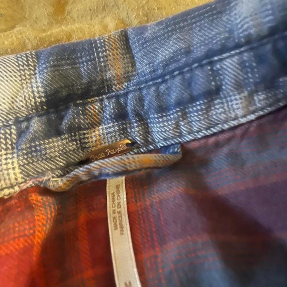 Free People Deconstructed Oversized Plaid Shirt Jacket - Picture 3 of 9